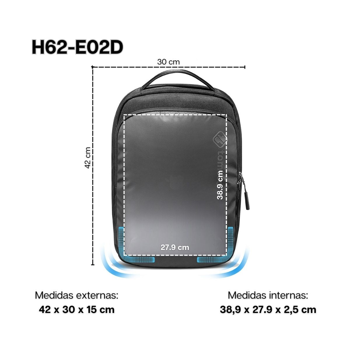 Mochila Classic-H62 para Notebook 15.6" y MacBook Pro 16"