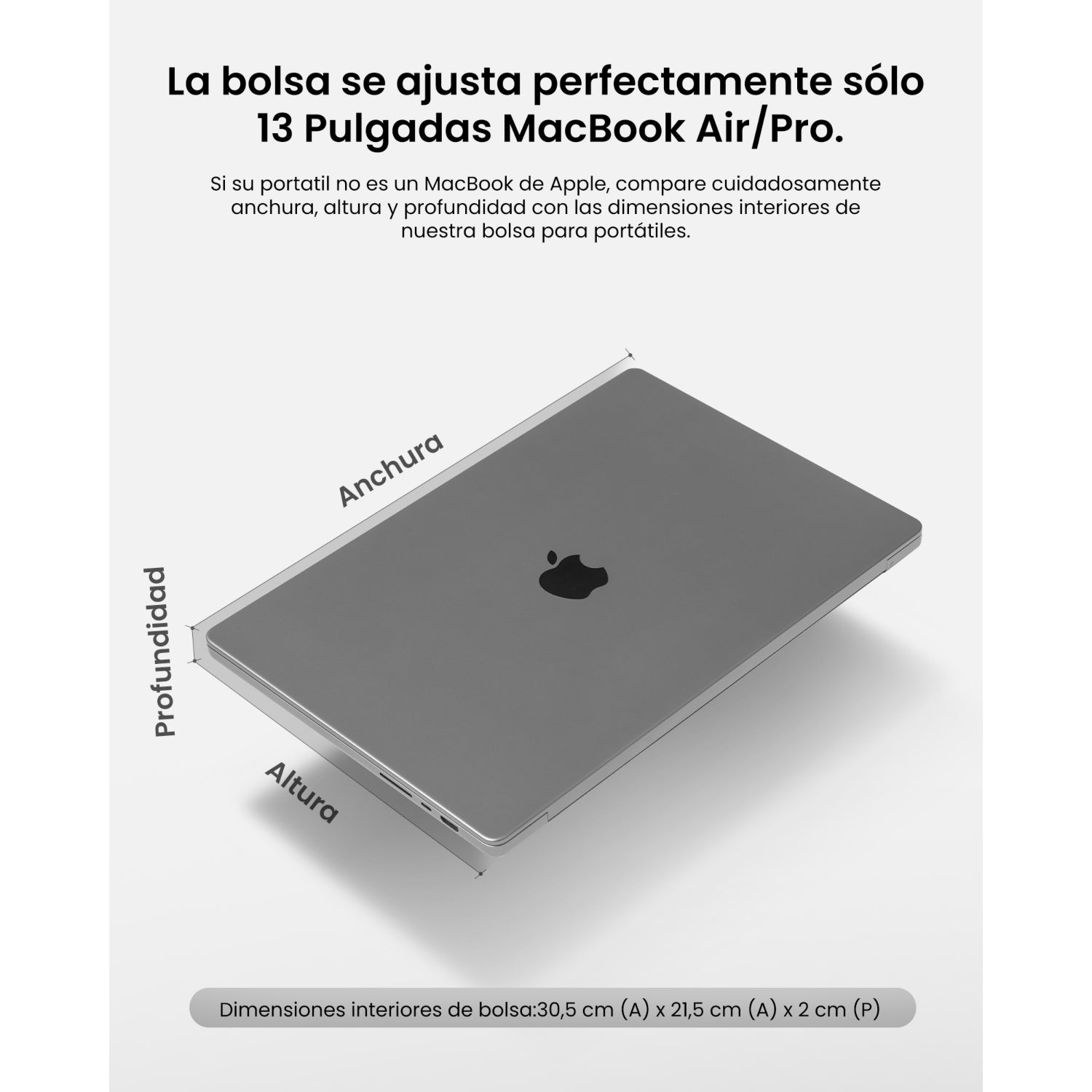Funda Defender-A13 para MacBook Neo / Air / Pro de 13" con Organizador