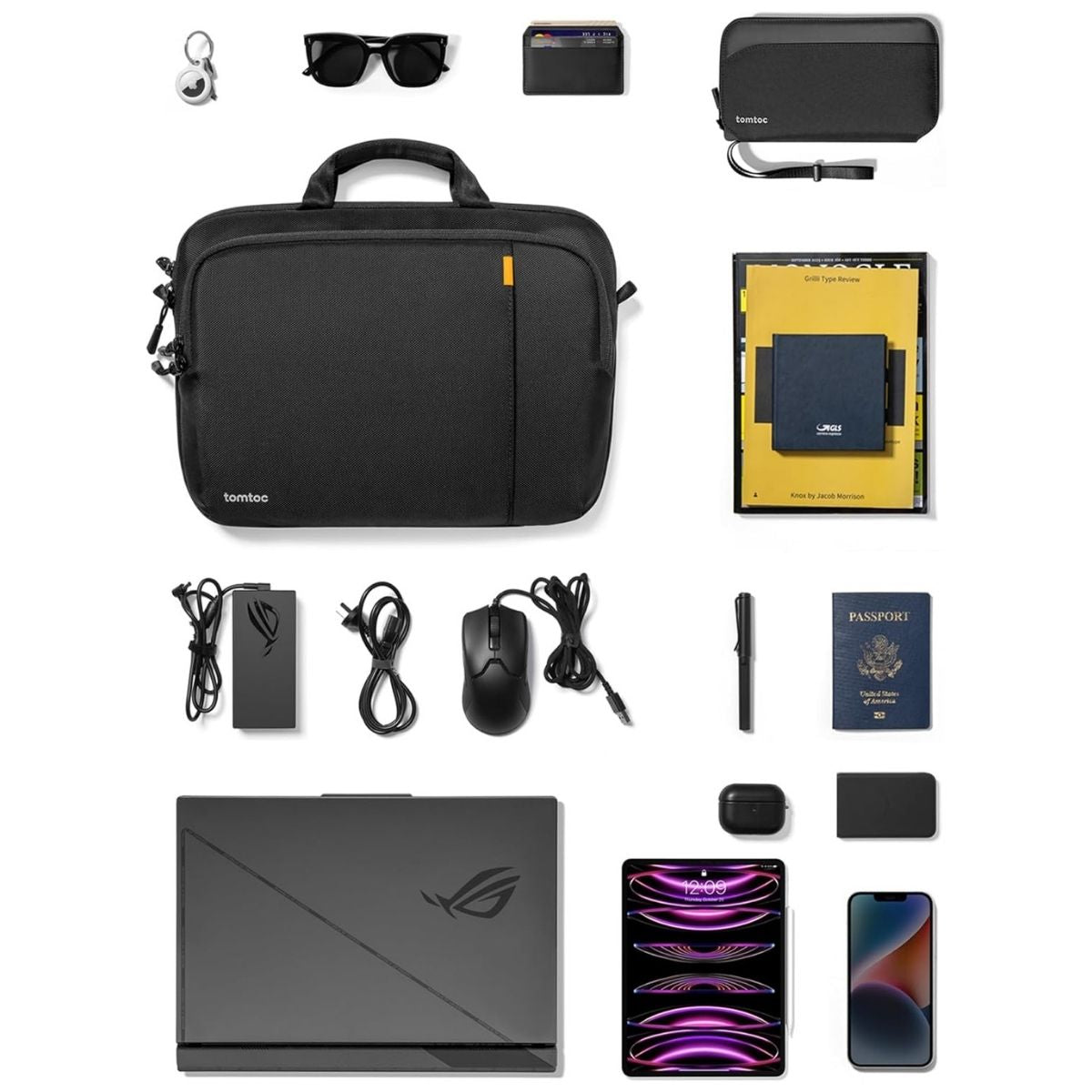Maletín Delgado con Correa Defender-A30 para Notebook de 15,6"
