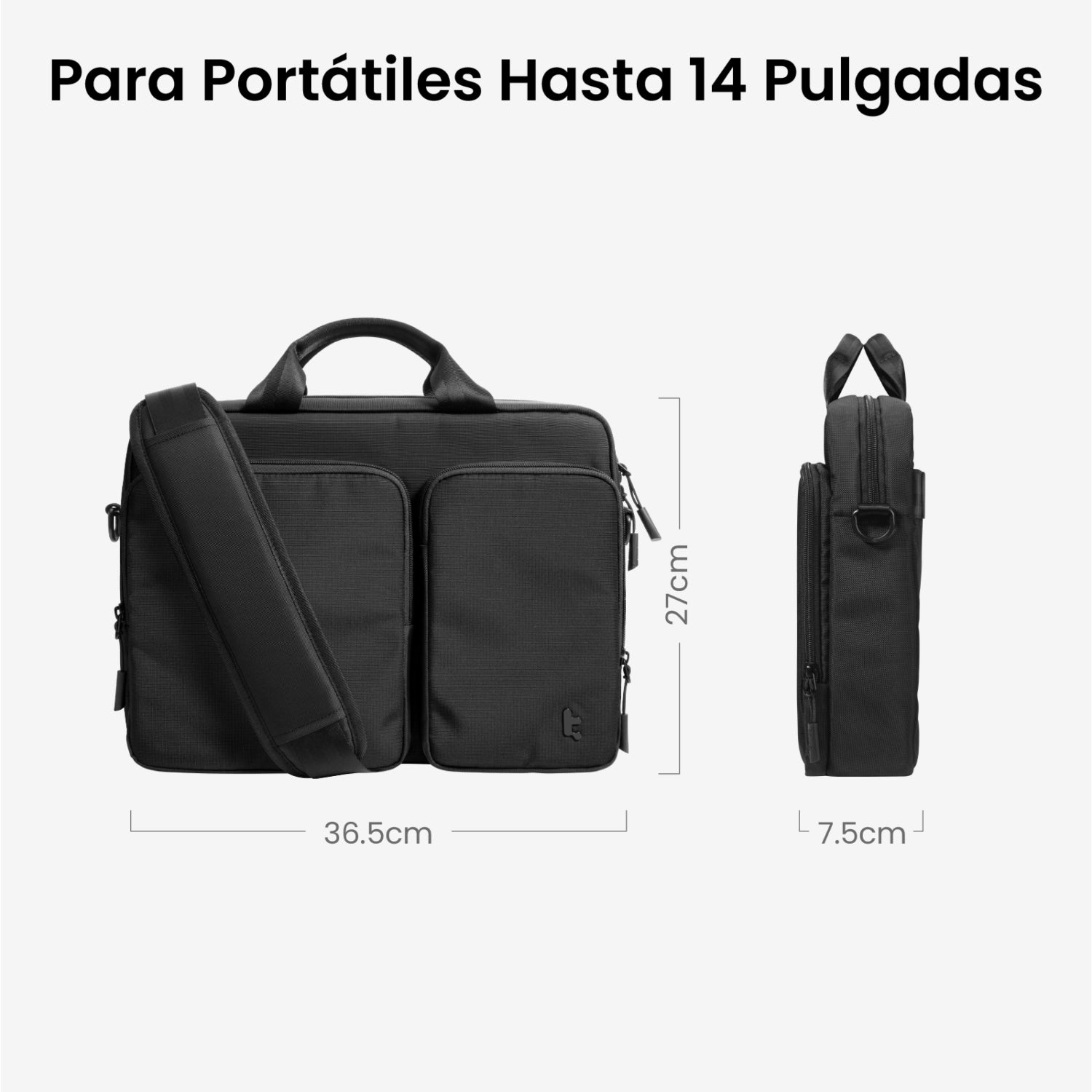 Maletín con Correa Navigator-A33 para Notebook de 13" - 14"