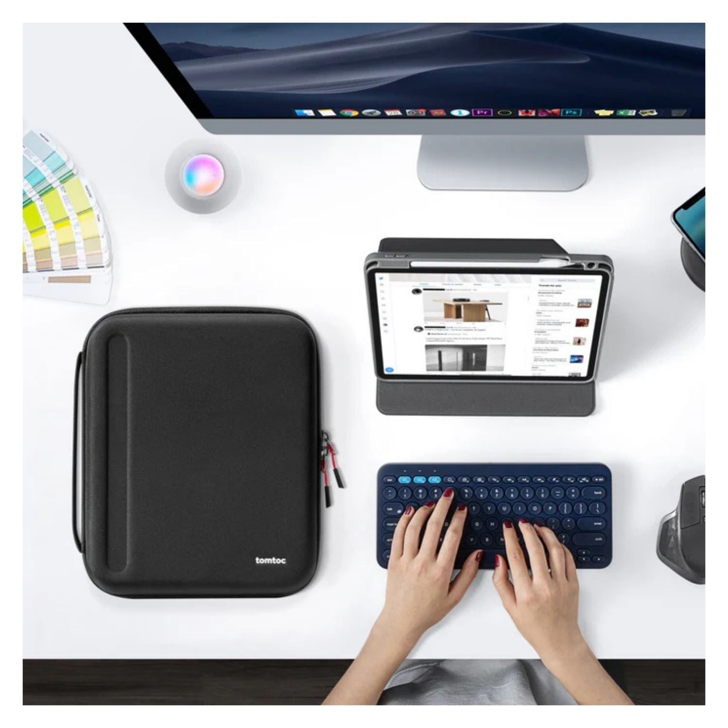 Funda Portafolio con Correa FancyCase-B06 para iPad Pro 12,9"