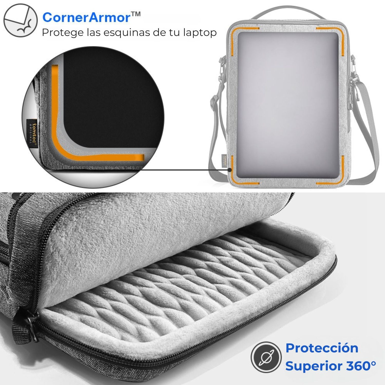 Bolso Maletín con Correa Urban-H14 para MacBook Pro 14'' 4 en 1