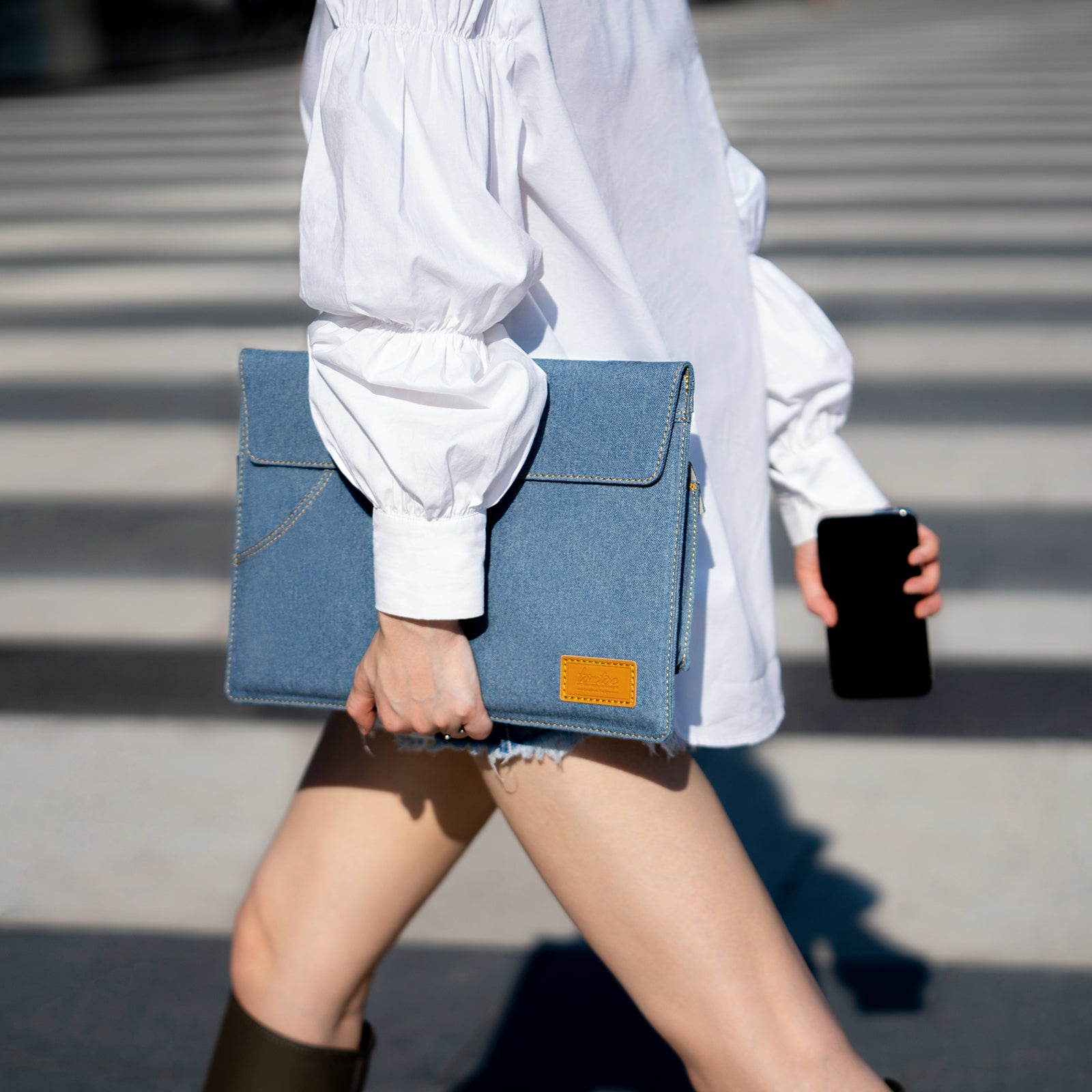 Funda con Correa Denim-H26 para MacBook Air / Pro de 13”