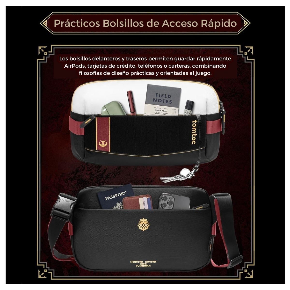 Bolso Bandolera Monster Hunter Royal Order M para iPad Pro 11"