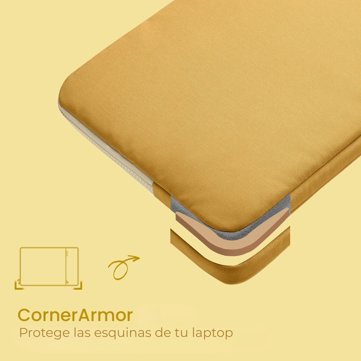 Funda Lady-A23 para MacBook 13'' con Organizador de Accesorios