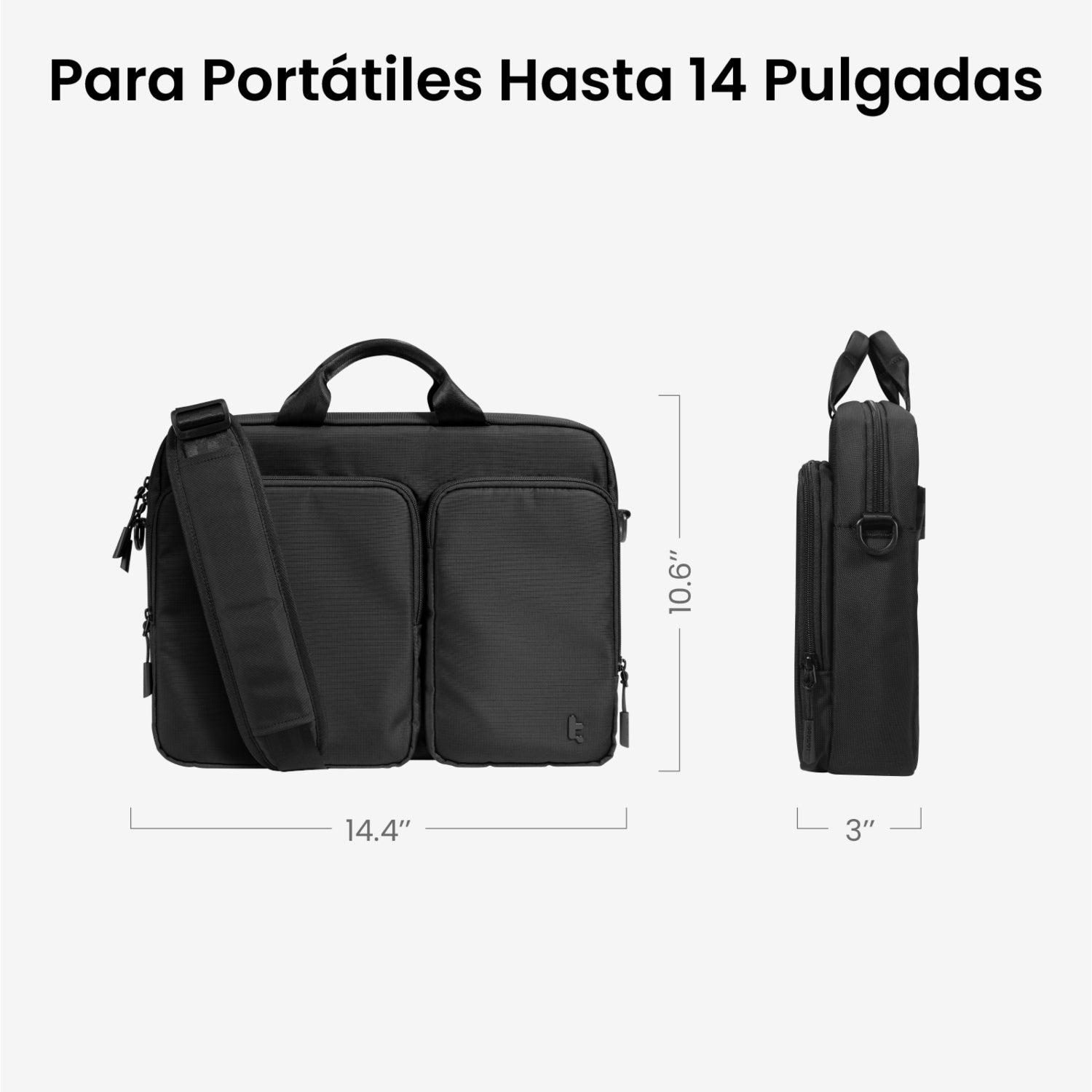 Maletín con Correa Navigator-A33 para Notebook de 13" - 14"