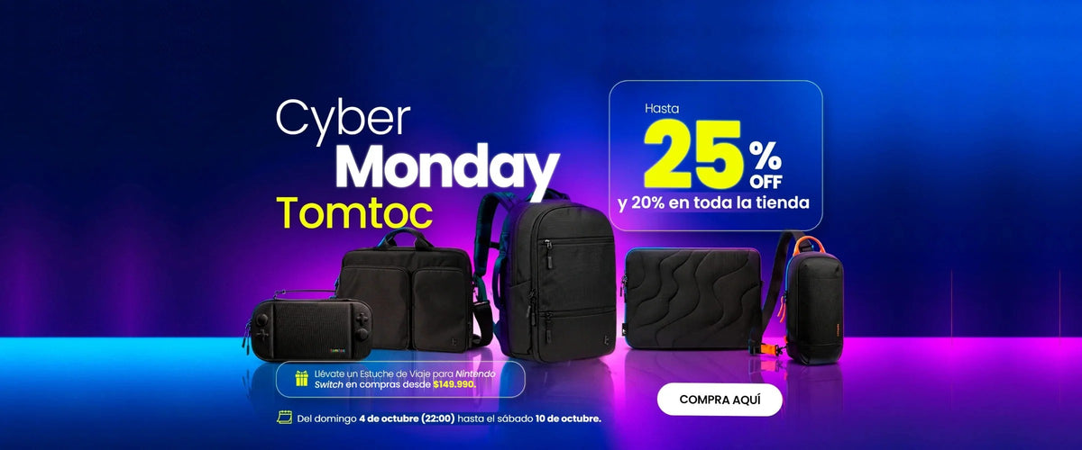 Cyber Monday Tomtoc: hasta 25% OFF