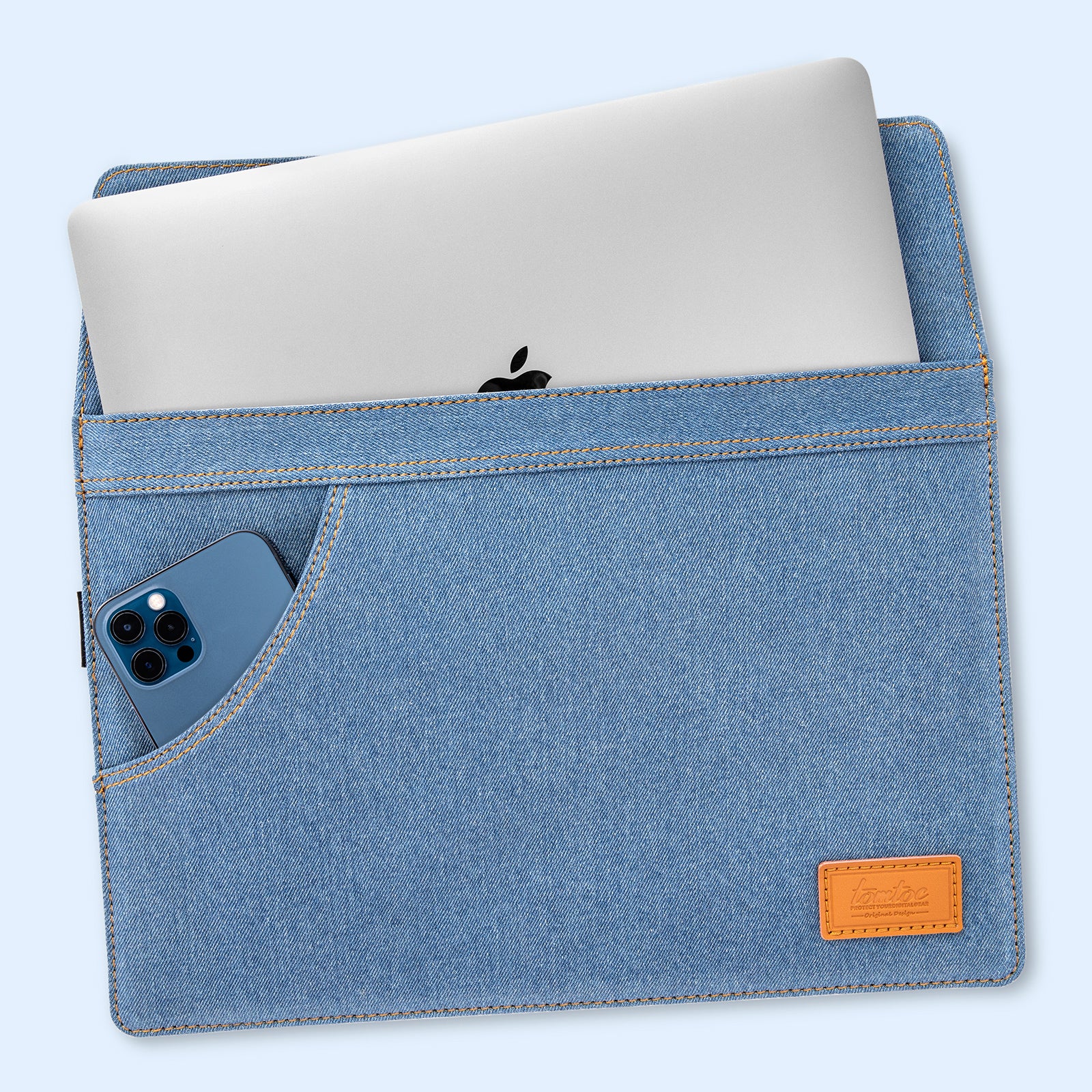 Funda con Correa Denim-H26 para MacBook Air / Pro de 13”