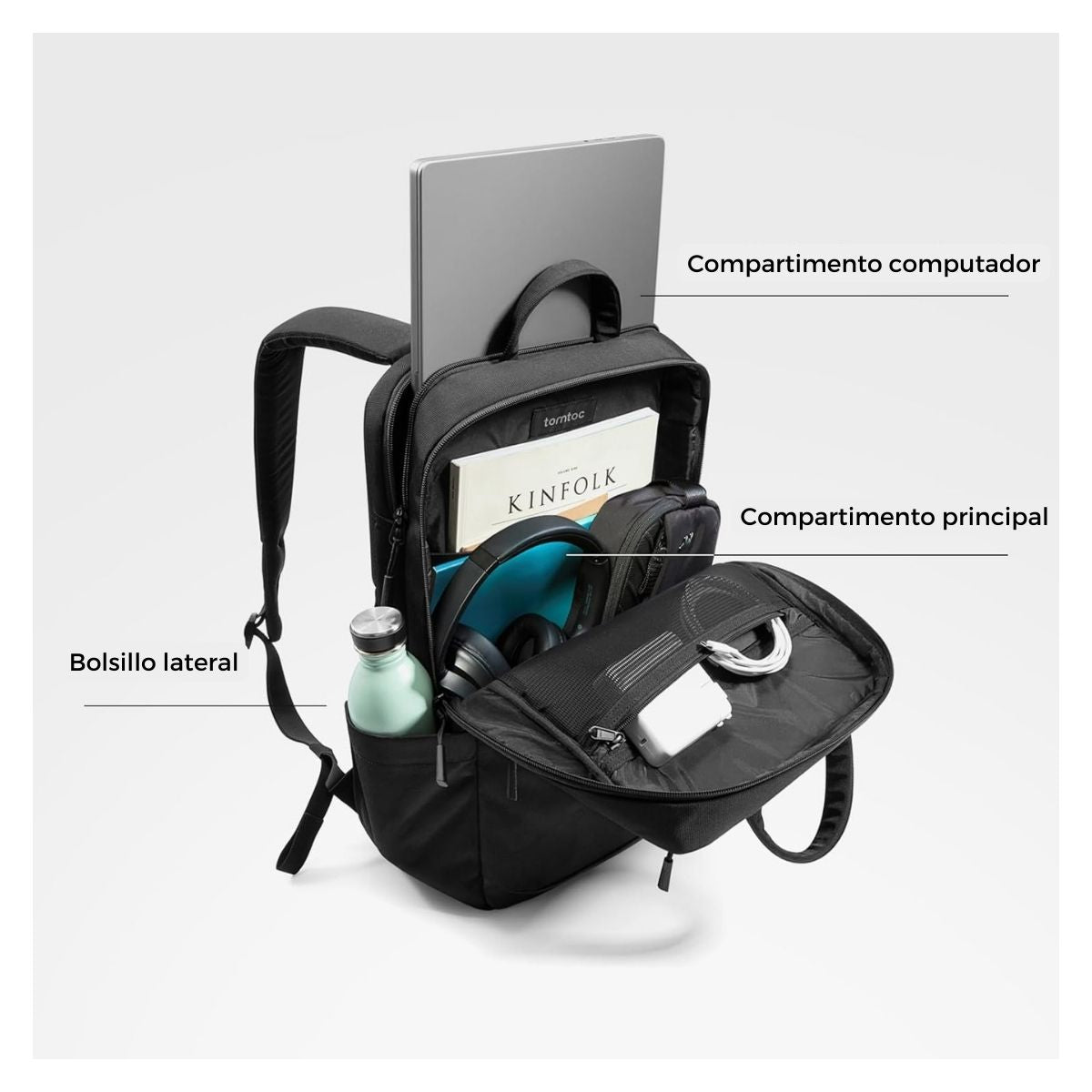 Mochila Premium Navigator-T71 S 18L para Notebook de 15,6''
